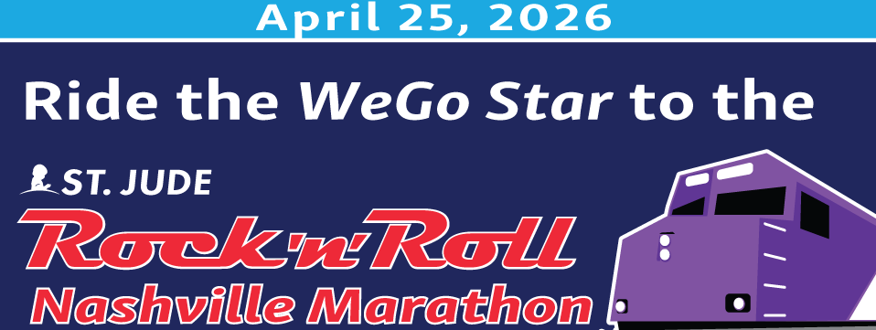 Ride the WeGo Star to the St. Jude Rock N Roll Marathon